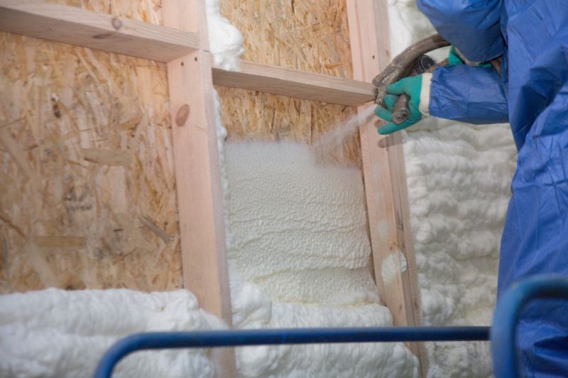 Spray Foam Application in Wall