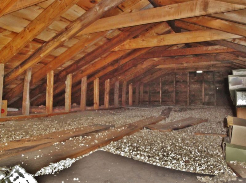 Inside Attic Insulation